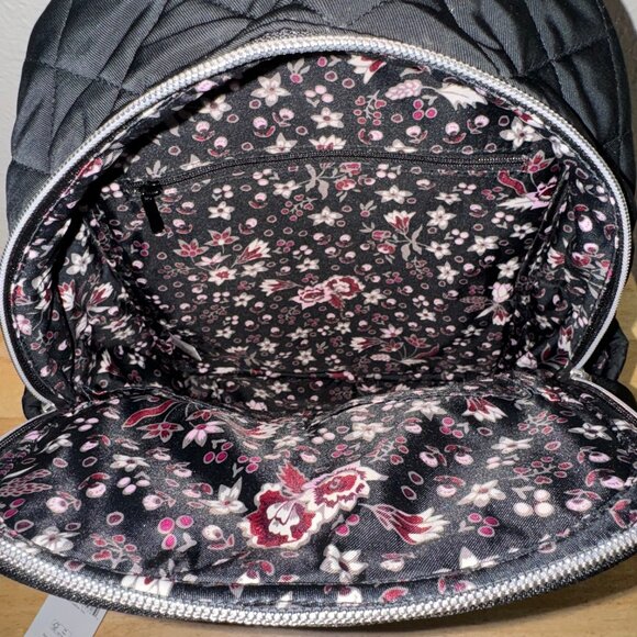 Vera Bradley Small Backpack in Performance Twill Black NWT main image 8
